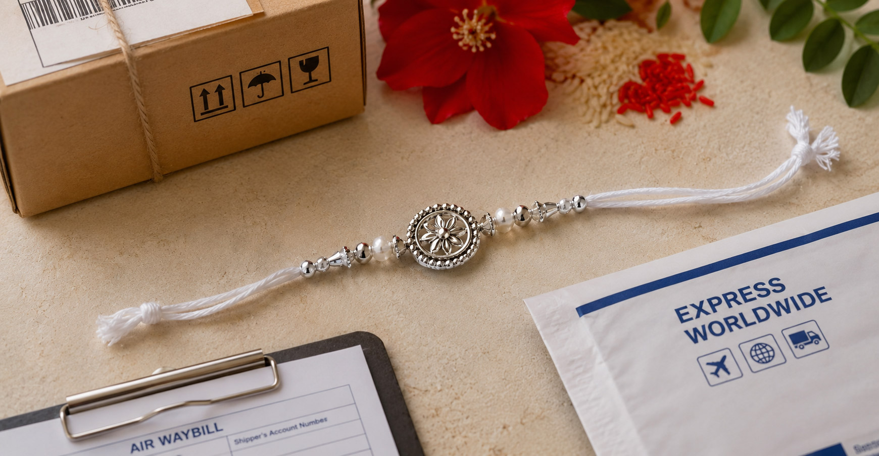 Silver rakhi courier restrictions
