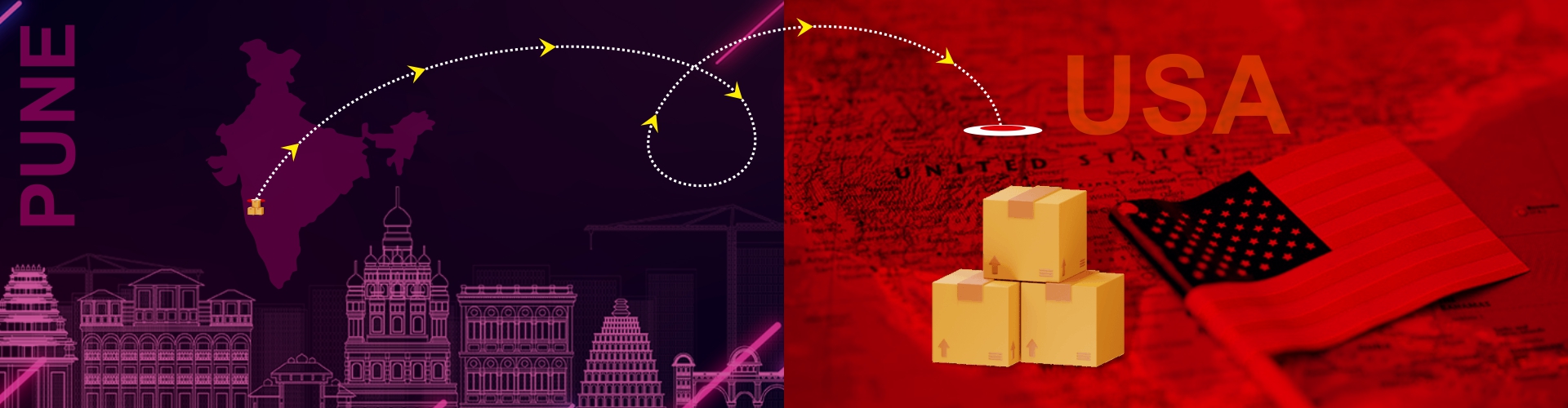 Send a courier from Pune to USA